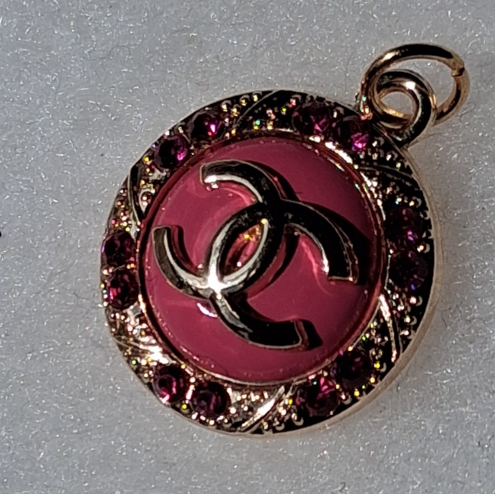 Circle Pendant- Pink & Gold